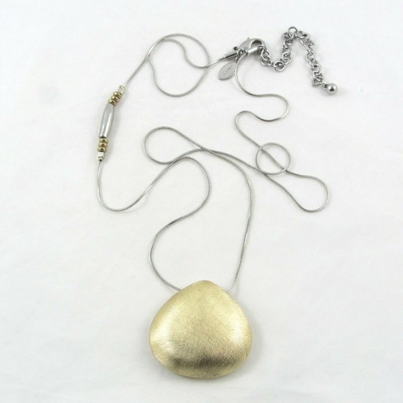 Chico's Long Triangle Pendant Necklace - Picture 4 of 5